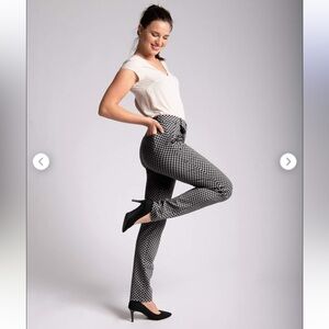 Betabrand | Catstooth Pattern Pants